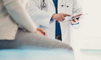 Doctor and patient in a hospital