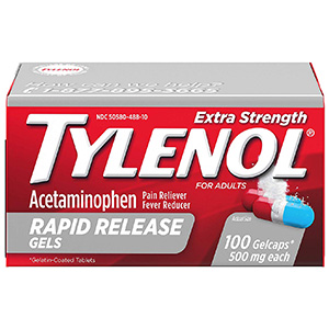 Tylenol box